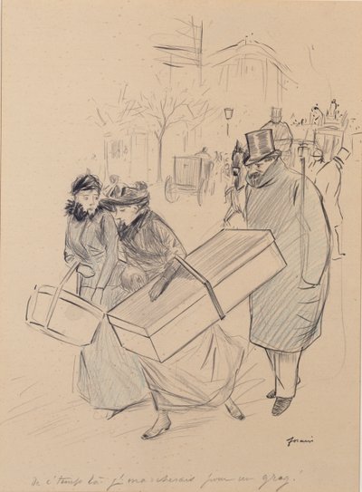 「De C&39;temps La、J&39;Marcherais Pour un Grog」 作： Jean Louis Forain